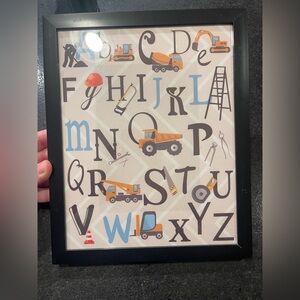 Alphabet Construction Art Print